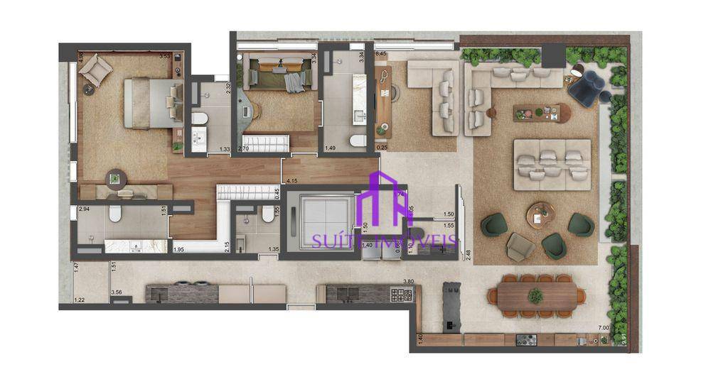 Apartamento à venda com 3 quartos, 173m² - Foto 45