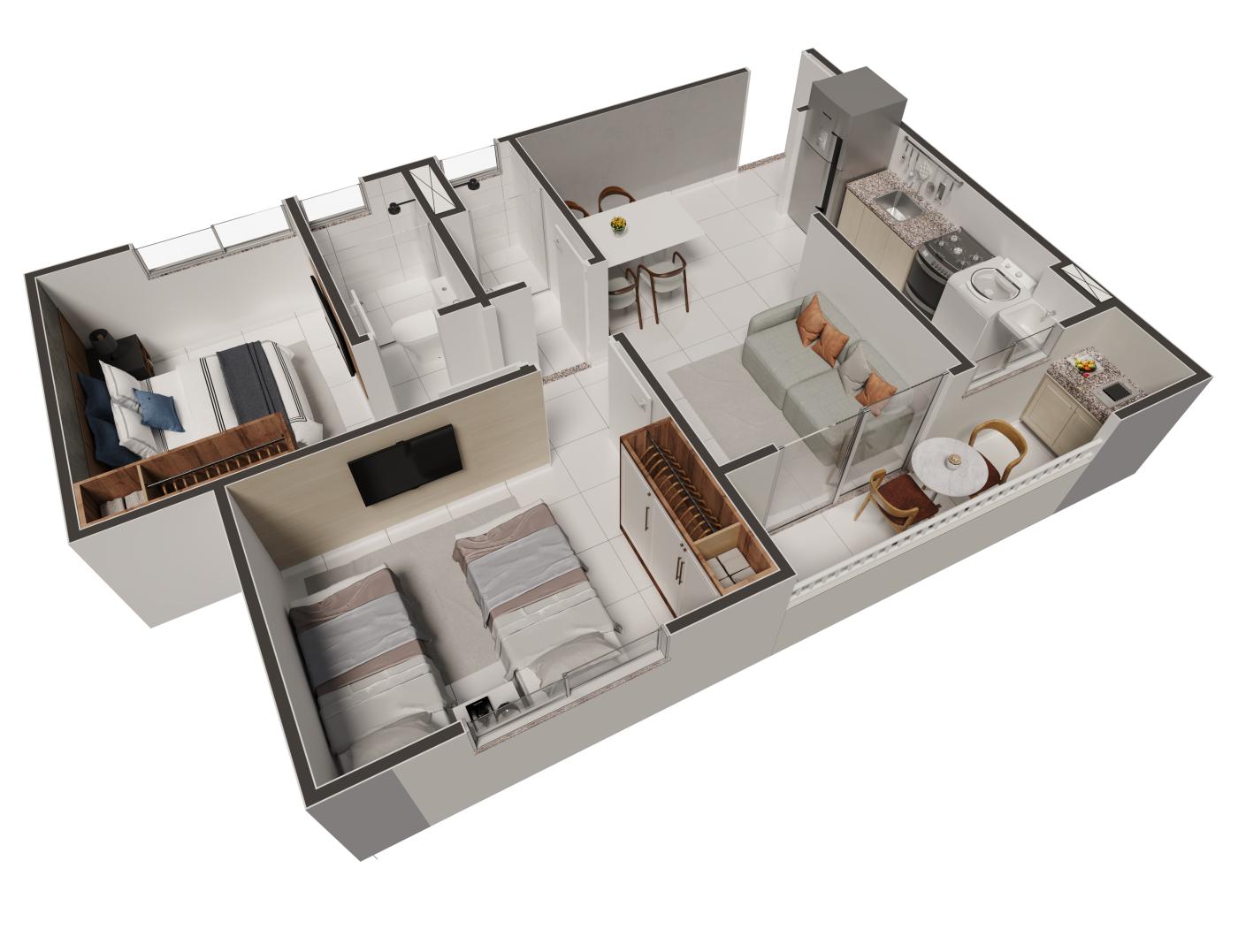 Apartamento à venda com 2 quartos, 63m² - Foto 15