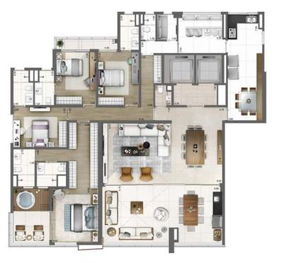 Apartamento à venda com 4 quartos, 278m² - Foto 7