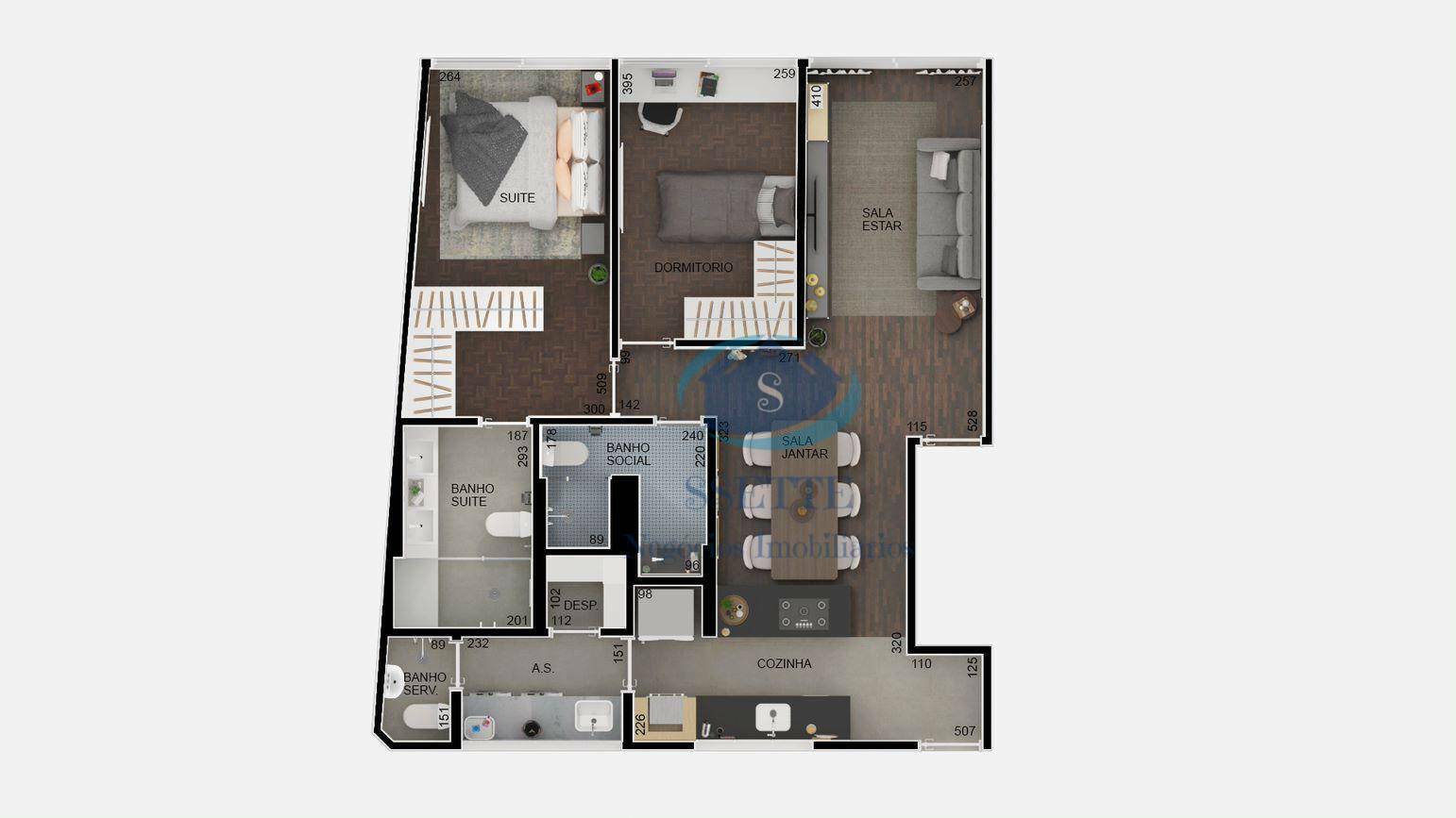 Apartamento à venda com 2 quartos, 86m² - Foto 2