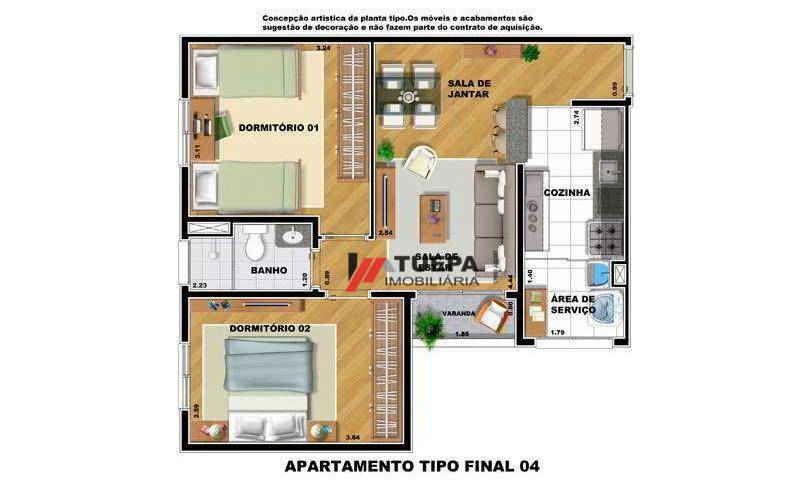 Apartamento à venda com 2 quartos, 52m² - Foto 12