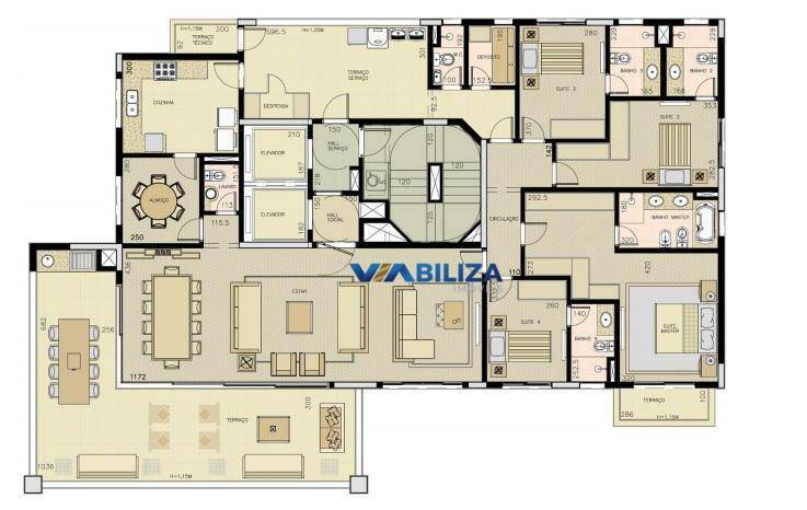 Apartamento à venda com 4 quartos, 260m² - Foto 13