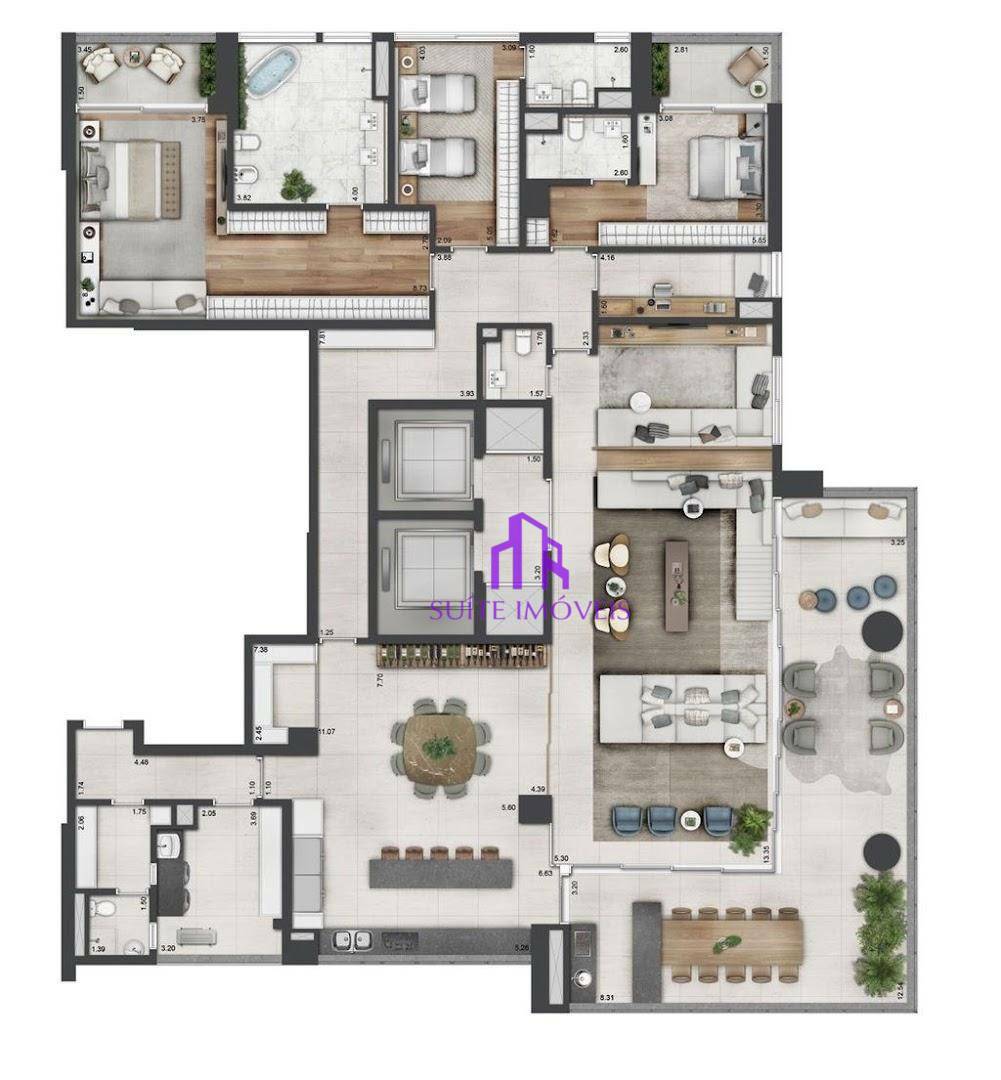 Apartamento à venda com 4 quartos, 240m² - Foto 37