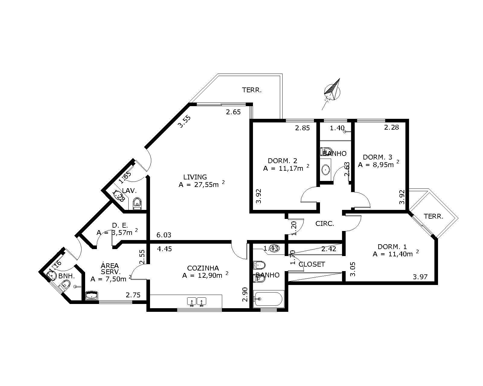 Apartamento à venda com 3 quartos, 140m² - Foto 12