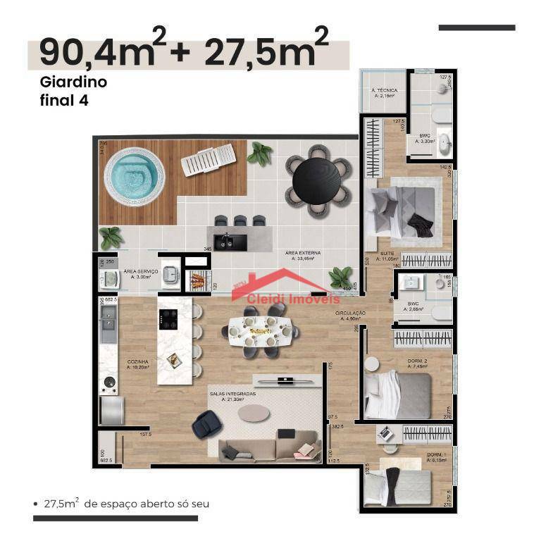 Apartamento à venda com 3 quartos, 88m² - Foto 7