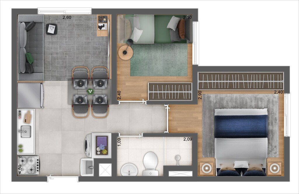 Apartamento à venda com 2 quartos, 32m² - Foto 22