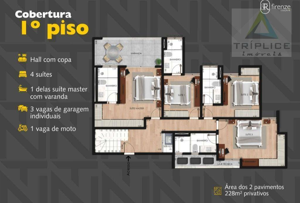 Apartamento à venda com 3 quartos, 173m² - Foto 12