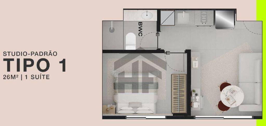 Kitnet-Studio, 26 m² - Foto 13