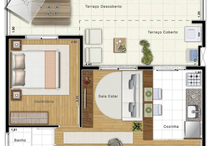 Apartamento à venda com 1 quarto, 50m² - Foto 15