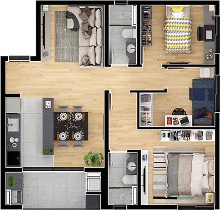 Apartamento à venda com 2 quartos, 56m² - Foto 23