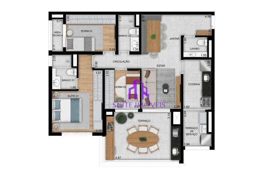 Apartamento à venda com 1 quarto, 41m² - Foto 23