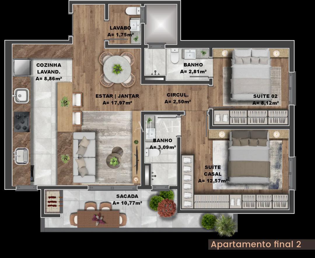 Apartamento, 2 quartos, 78 m² - Foto 4