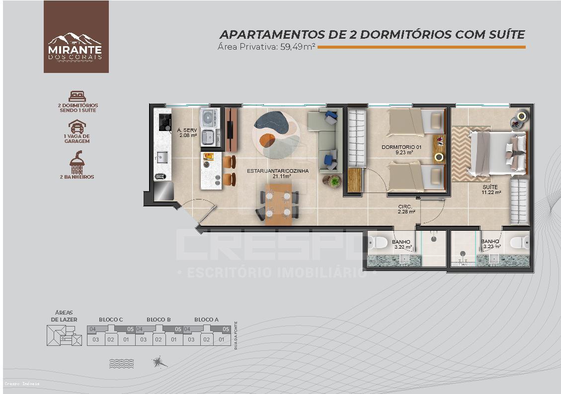 Apartamento à venda com 2 quartos, 61m² - Foto 25