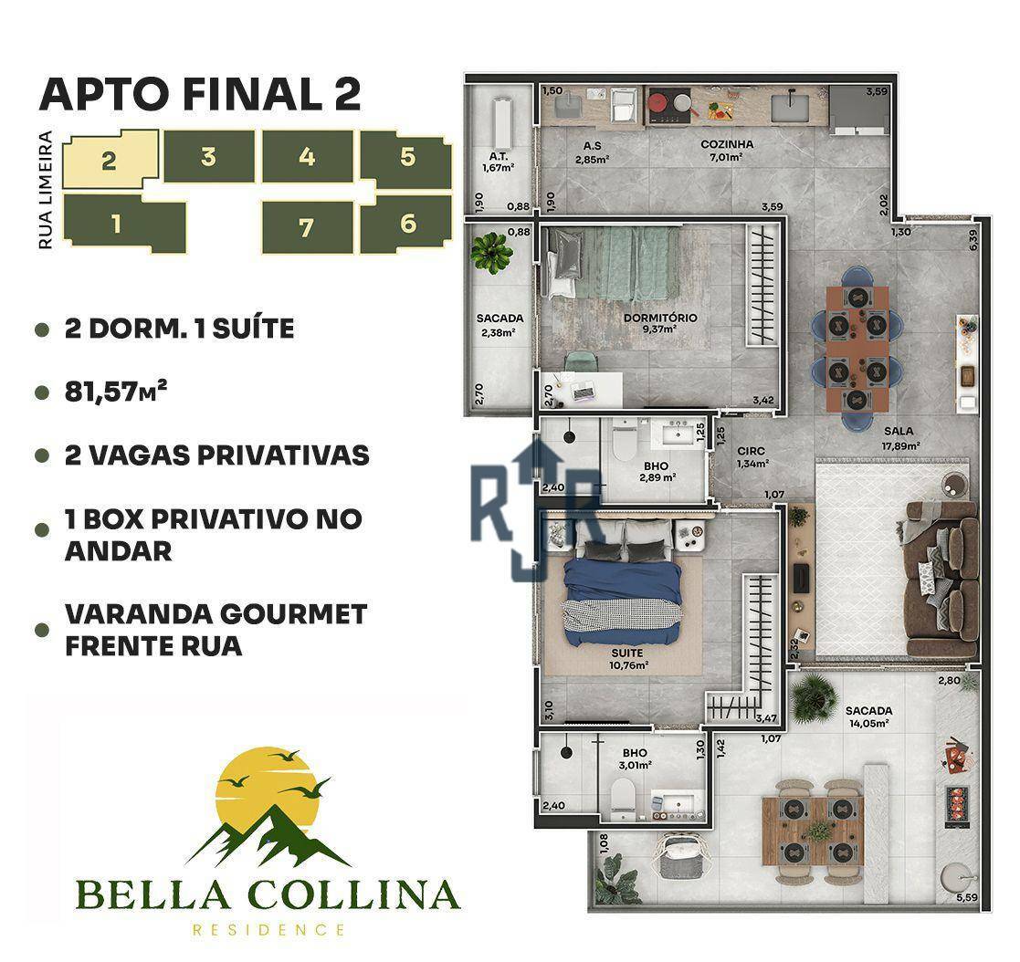 Apartamento à venda com 2 quartos, 80m² - Foto 22