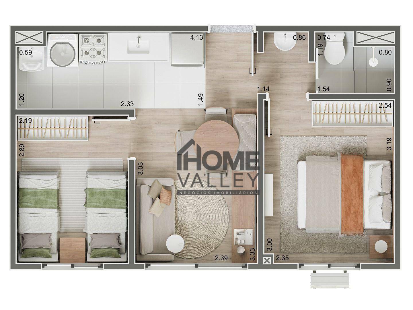 Apartamento à venda com 2 quartos, 36m² - Foto 9