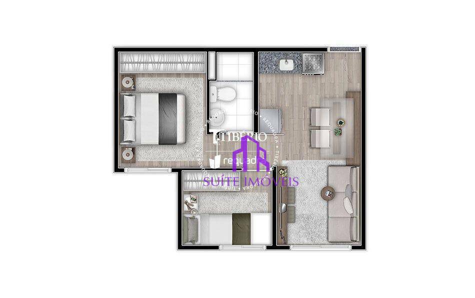 Apartamento à venda com 1 quarto, 33m² - Foto 19