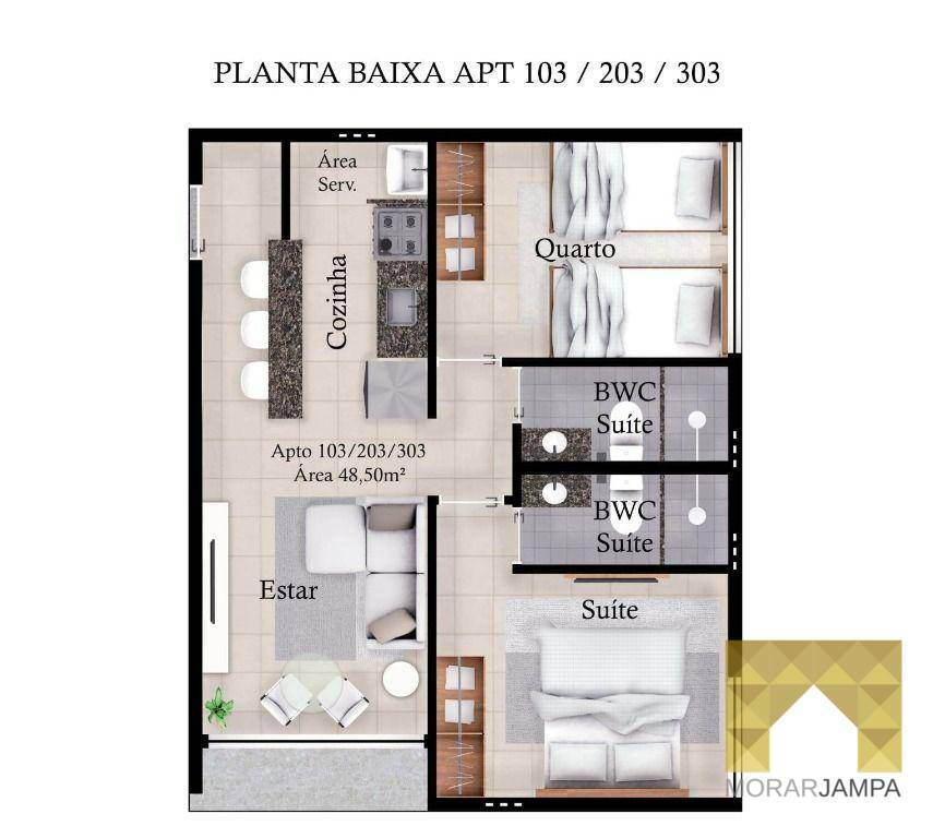 Apartamento à venda com 2 quartos, 45m² - Foto 20