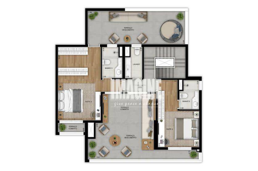 Cobertura à venda com 3 quartos, 206m² - Foto 1