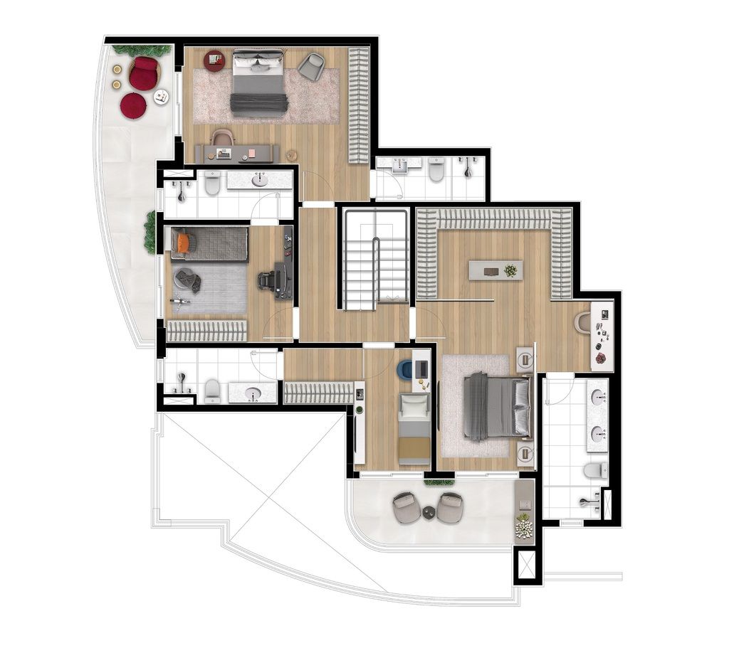 Apartamento à venda com 2 quartos, 113m² - Foto 1