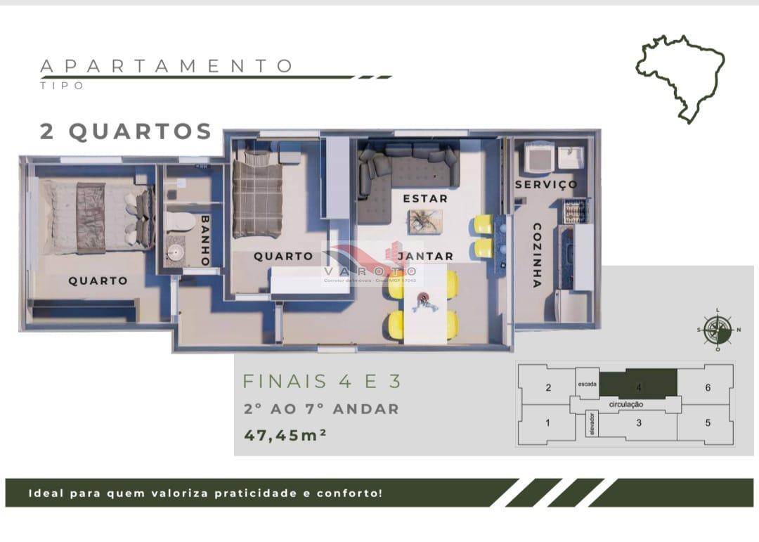 Apartamento à venda com 2 quartos, 60m² - Foto 16