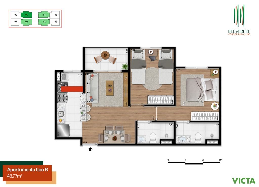 Apartamento à venda com 2 quartos, 48m² - Foto 37