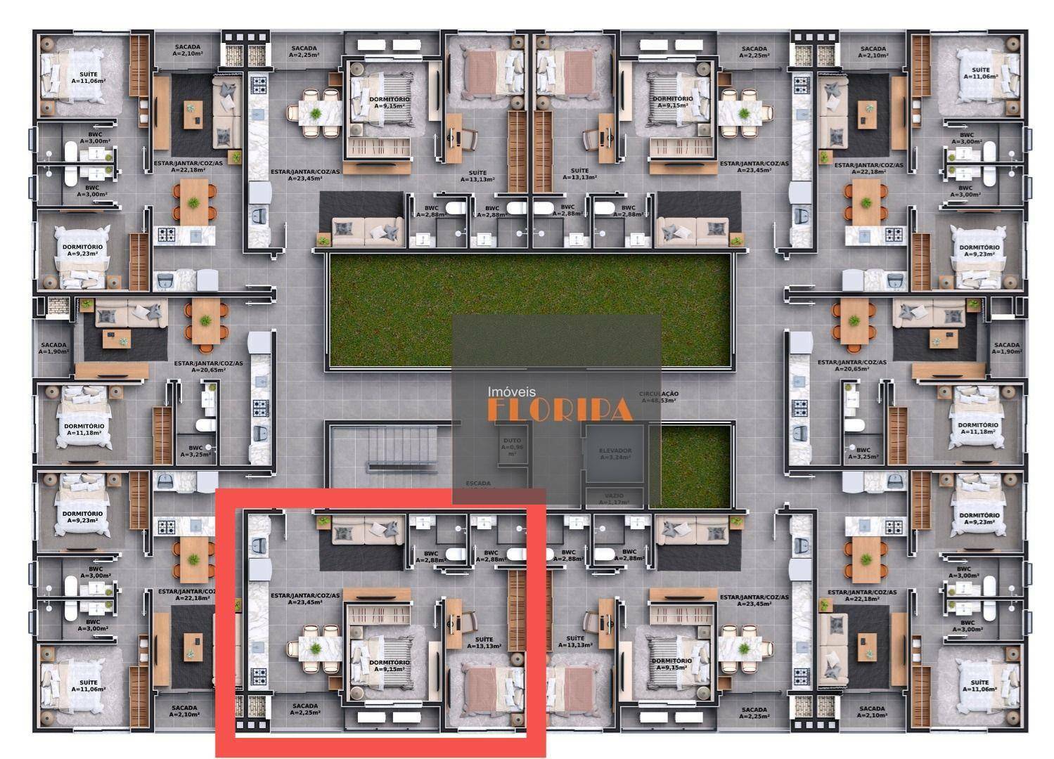 Apartamento à venda com 2 quartos, 65m² - Foto 2