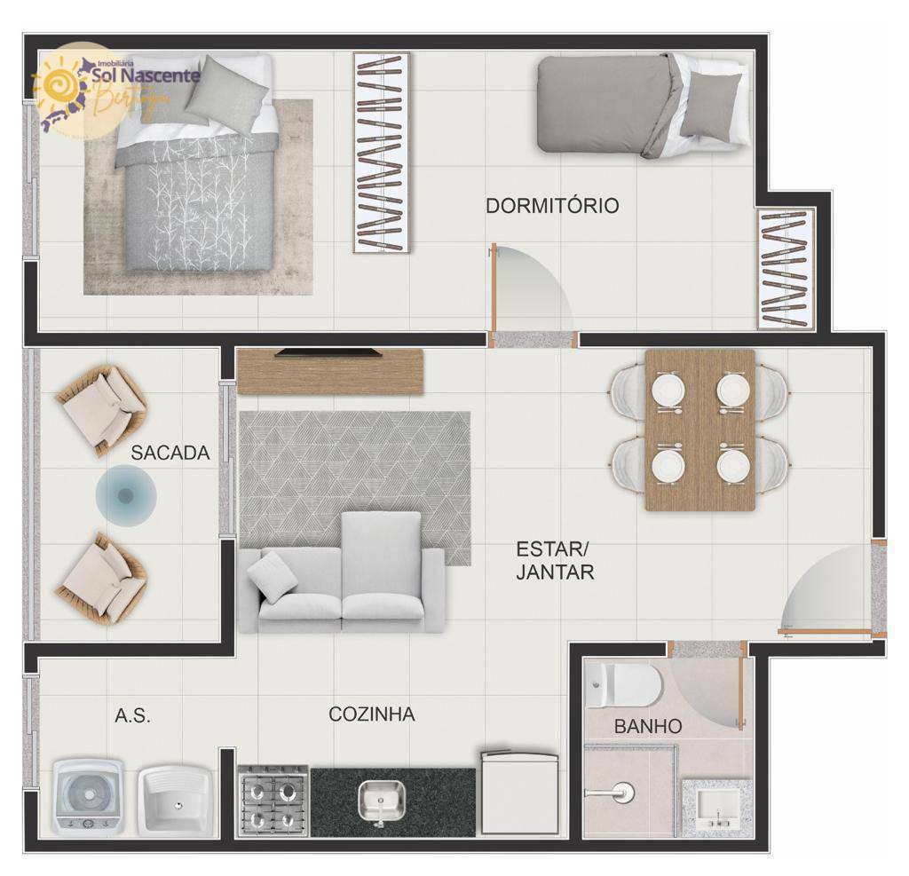 Apartamento à venda com 1 quarto, 51m² - Foto 17