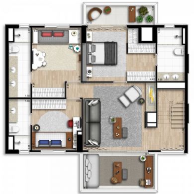 Apartamento à venda com 3 quartos, 205m² - Foto 5