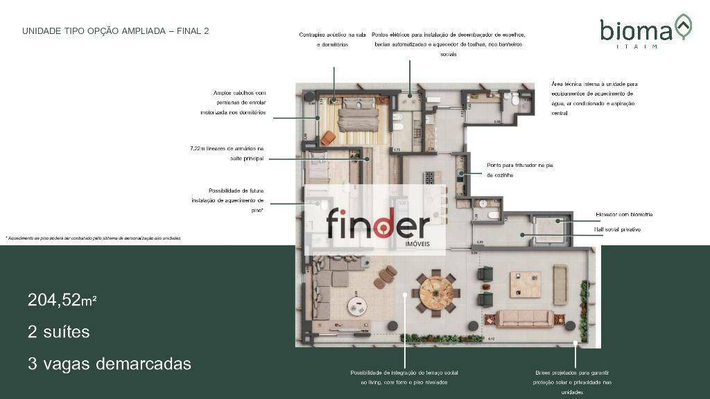 Apartamento à venda com 3 quartos, 204m² - Foto 6