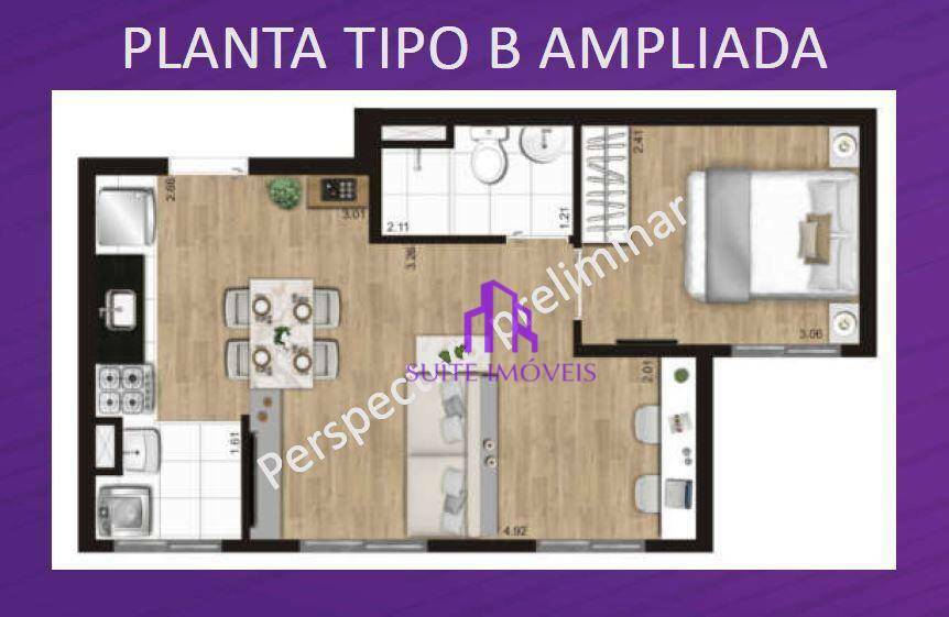 Apartamento à venda com 2 quartos, 40m² - Foto 15