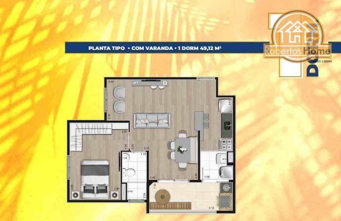 Apartamento à venda com 1 quarto, 47m² - Foto 38