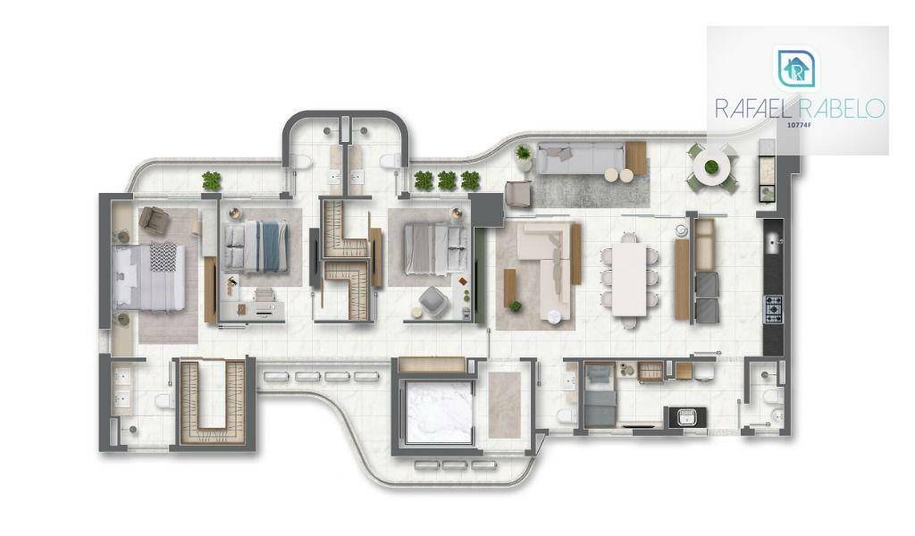 Apartamento à venda com 3 quartos, 174m² - Foto 47