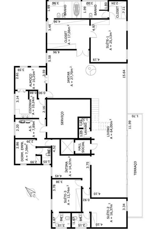 Apartamento à venda com 4 quartos, 300m² - Foto 4