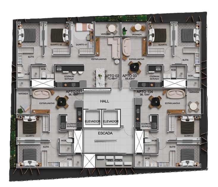 Apartamento à venda com 3 quartos, 7348m² - Foto 21