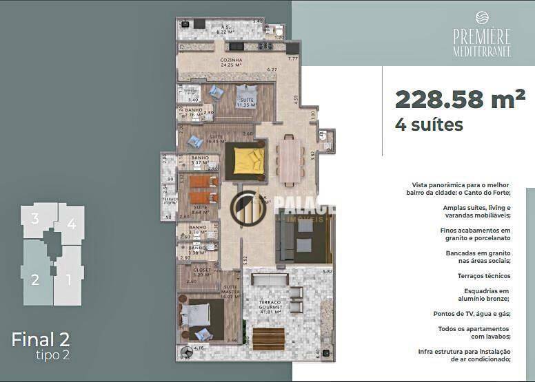 Apartamento à venda com 3 quartos, 152m² - Foto 47