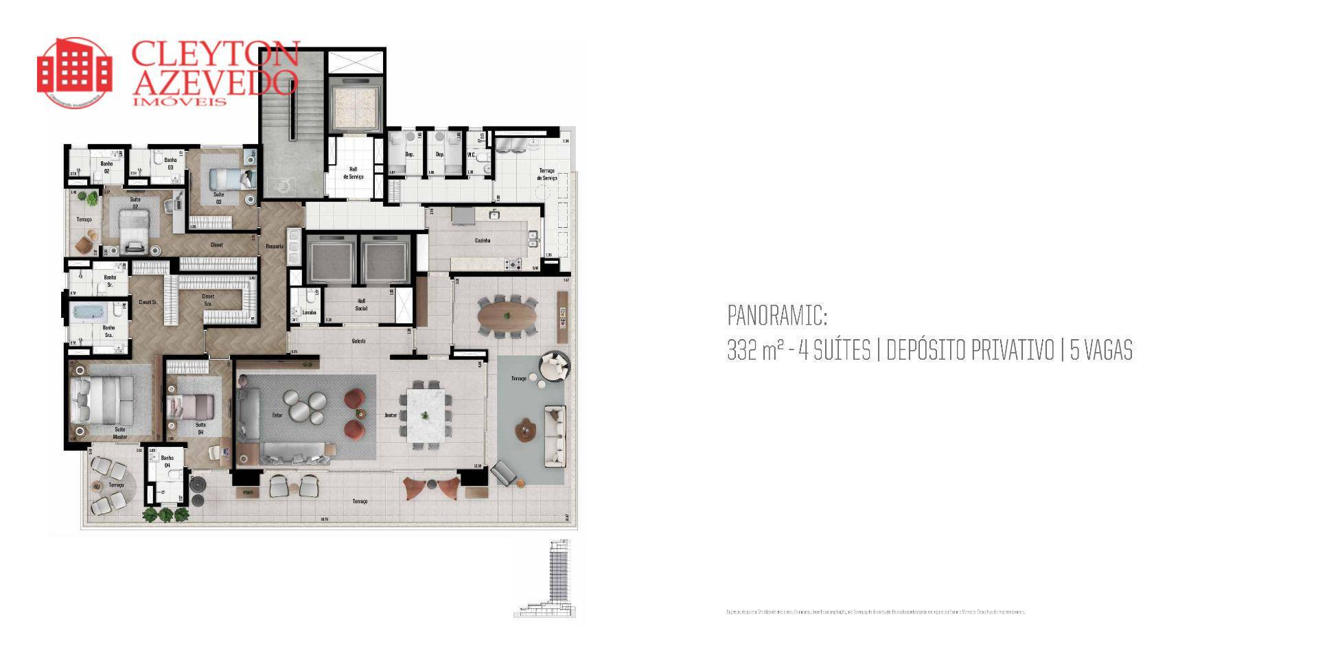 Apartamento à venda com 4 quartos, 332m² - Foto 21