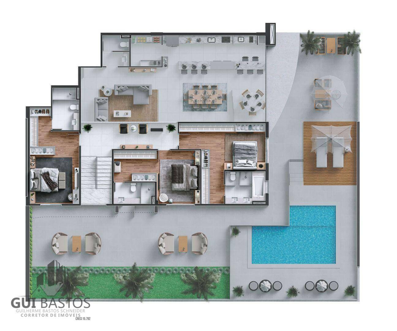 Apartamento à venda com 4 quartos, 180m² - Foto 11