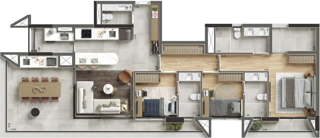 Apartamento à venda com 2 quartos, 88m² - Foto 1