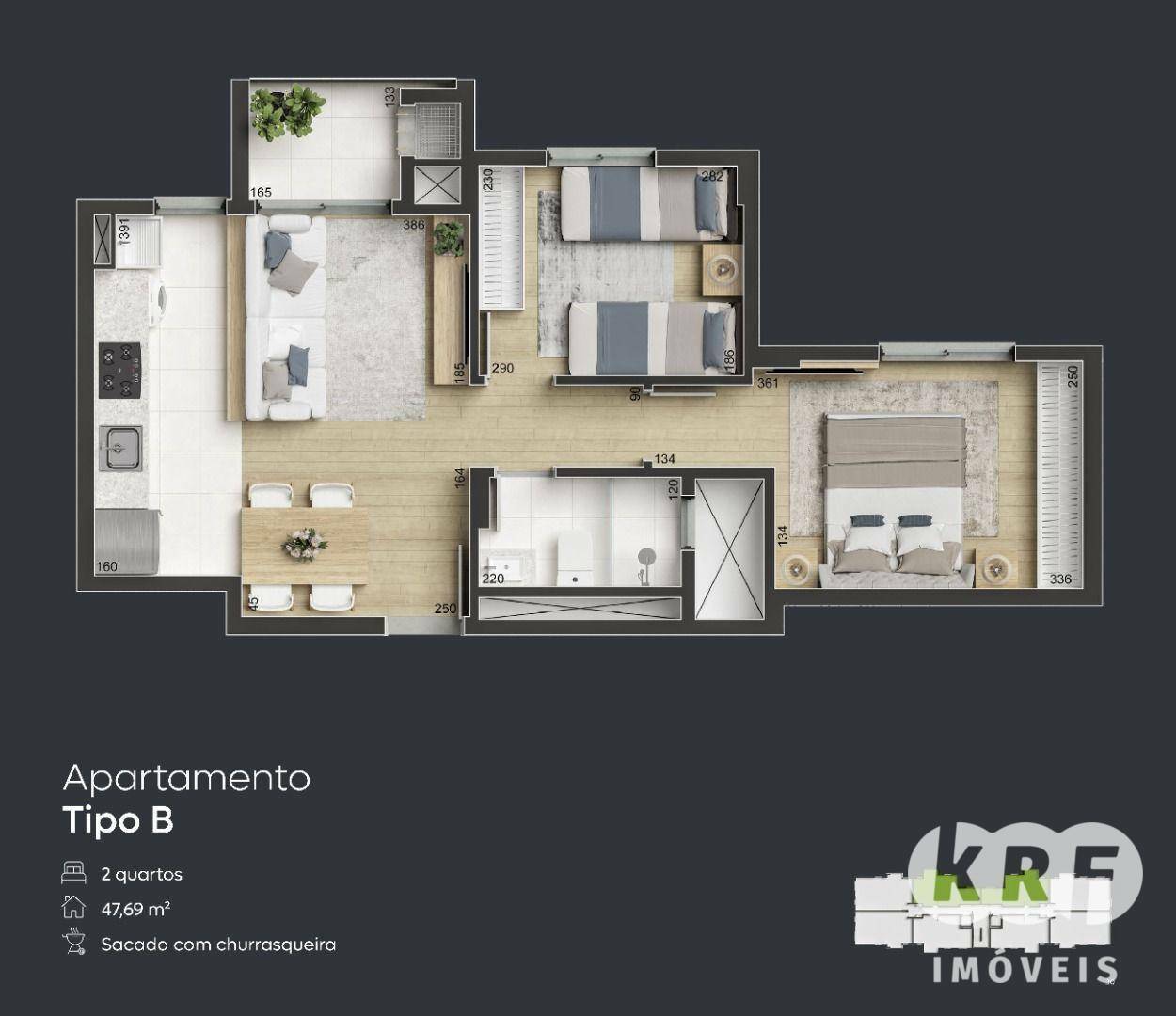 Apartamento à venda com 2 quartos, 47m² - Foto 9