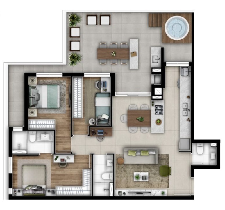 Apartamento à venda com 3 quartos, 9443m² - Foto 39