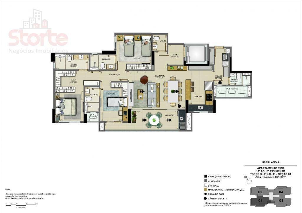 Apartamento à venda com 3 quartos, 135m² - Foto 24