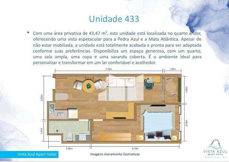 Flat/Apart Hotel à venda com 1 quarto, 55m² - Foto 20