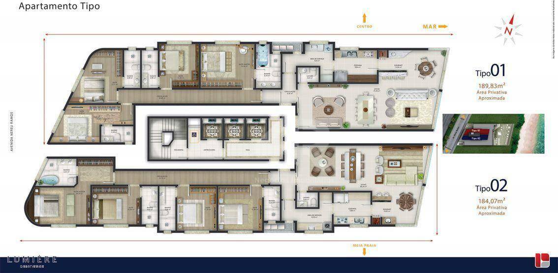 Apartamento à venda com 4 quartos, 186m² - Foto 5