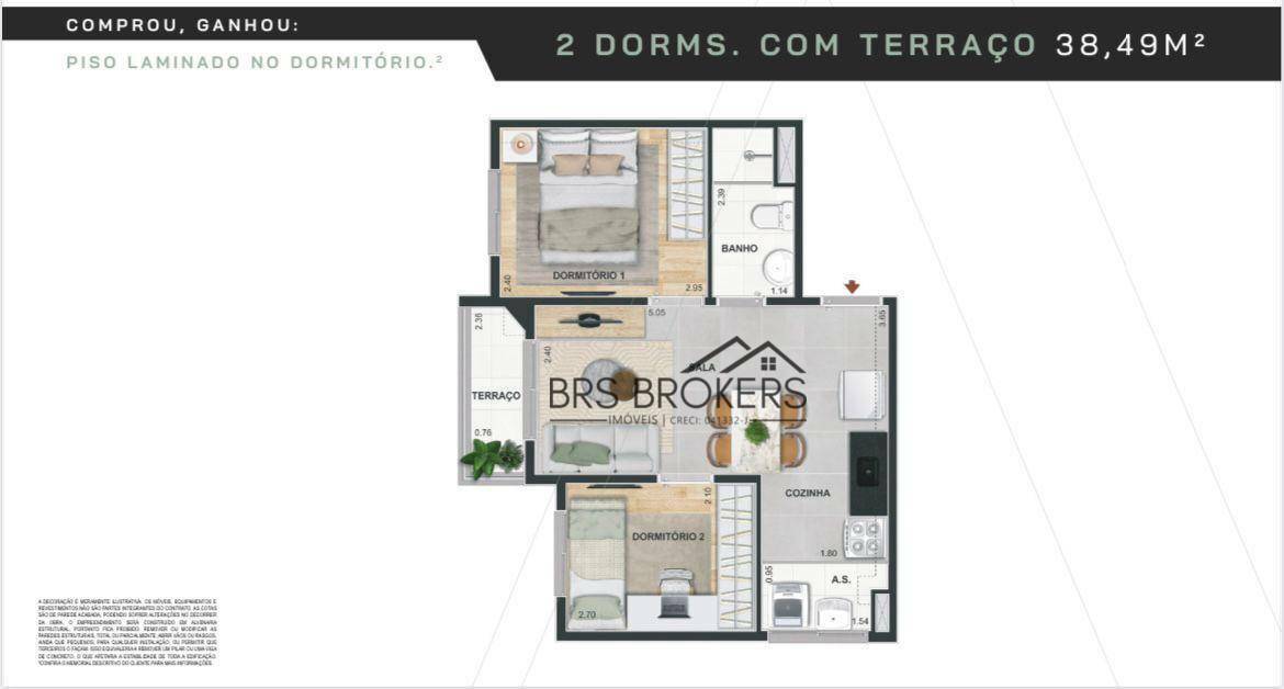 Apartamento à venda com 1 quarto, 34m² - Foto 33