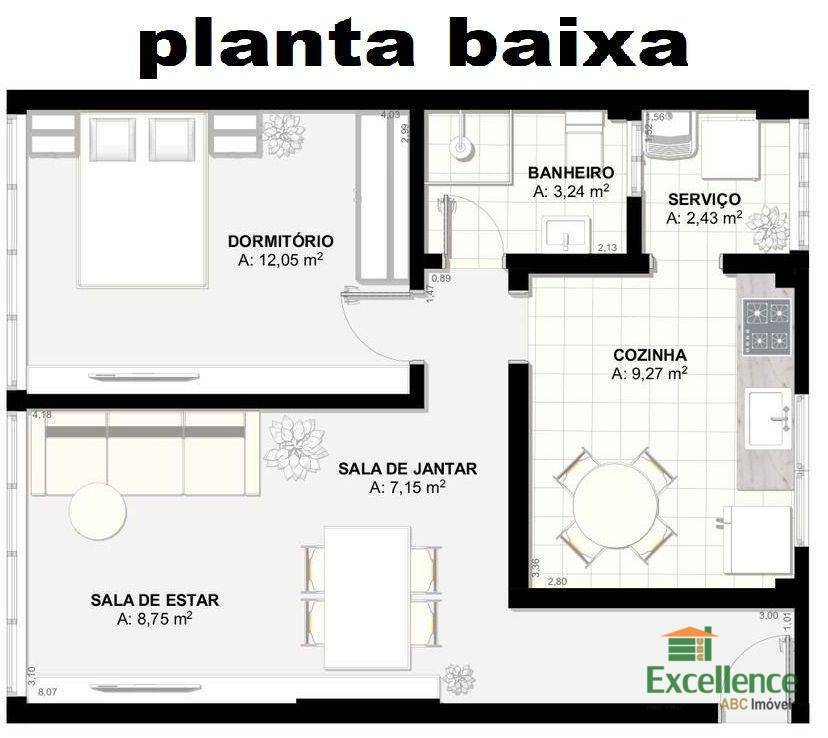 Apartamento à venda com 1 quarto, 55m² - Foto 32