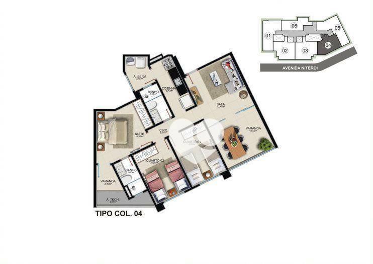 Apartamento à venda com 2 quartos, 94m² - Foto 40