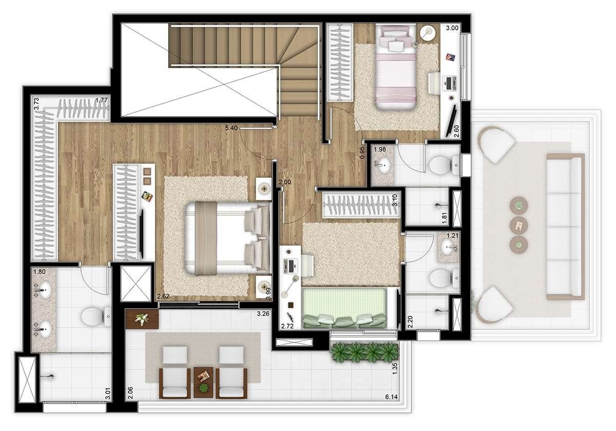 Apartamento à venda com 3 quartos, 176m² - Foto 11