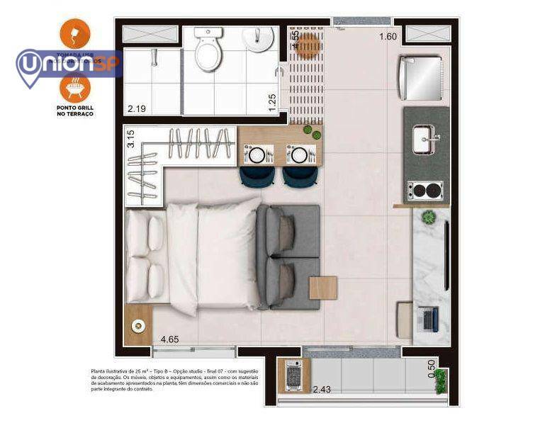 Apartamento à venda com 2 quartos, 39m² - Foto 24