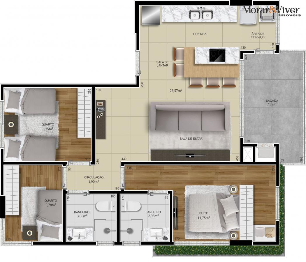 Apartamento à venda com 3 quartos, 79m² - Foto 22