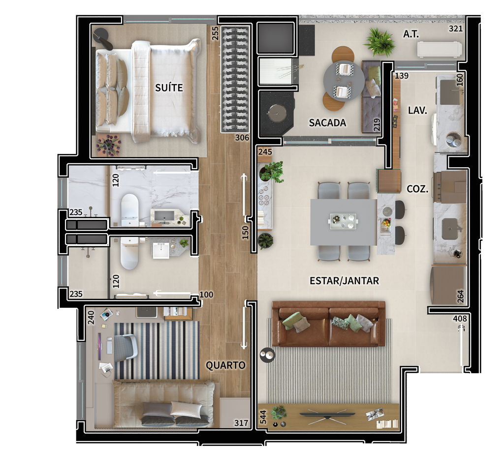 Apartamento à venda com 2 quartos, 62m² - Foto 24